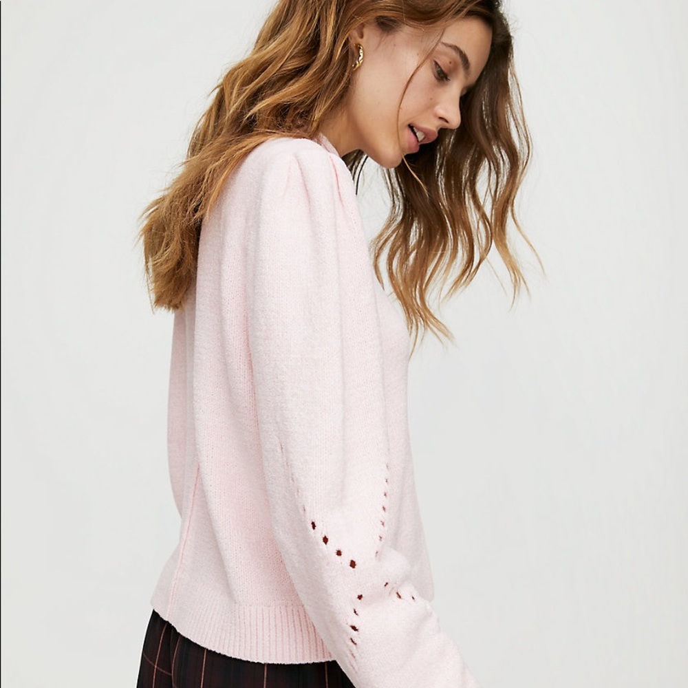 Aritzia Wilfred Ingrid Sweater Pink